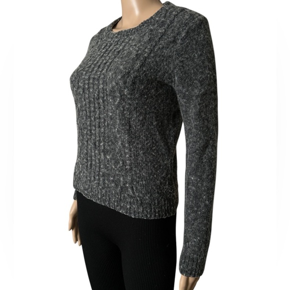 J.Crew Women's Size Large Grey Marl Knit Sweater - Picture 2 of 5